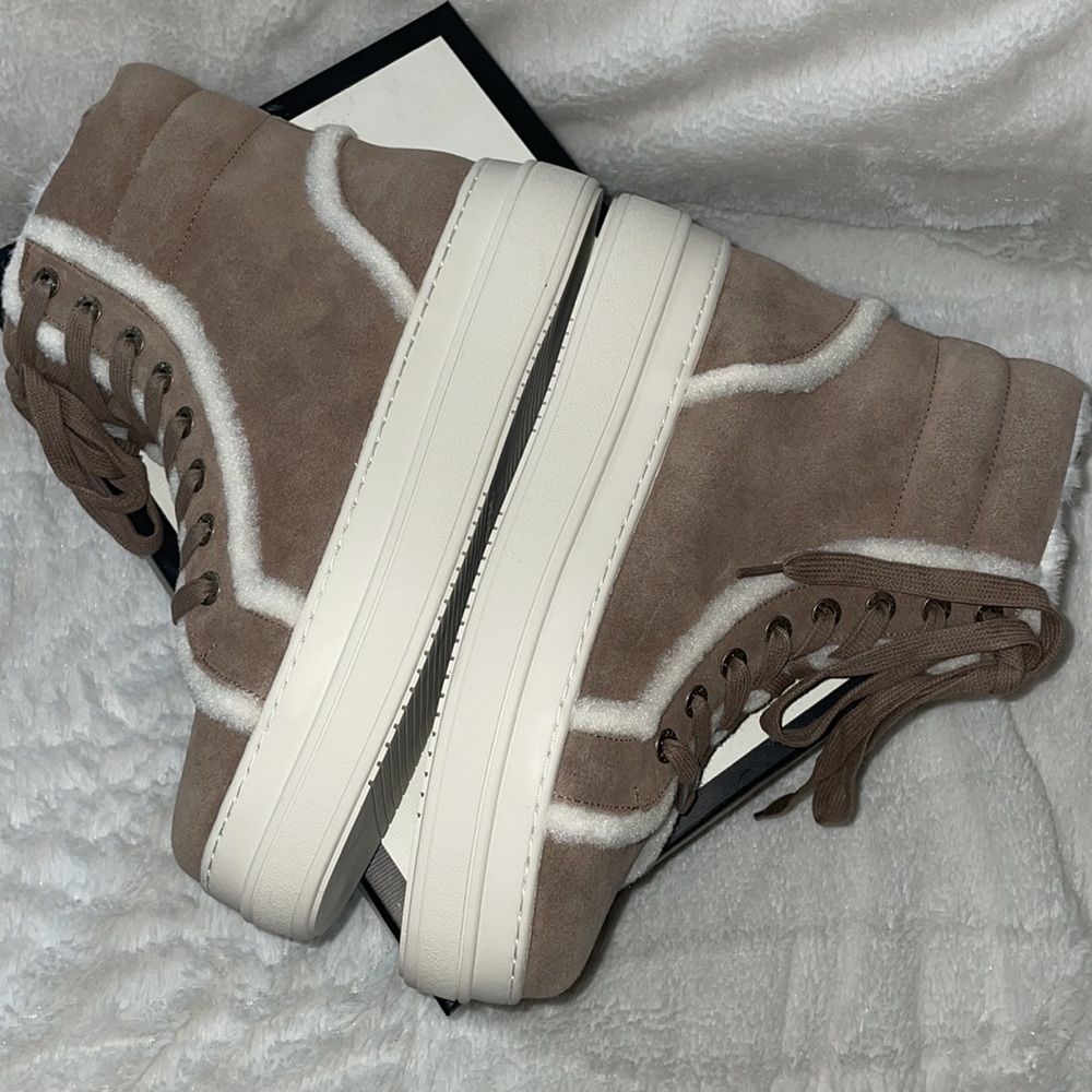 NWT J/SLIDES NADAL Faux Fur Platform Bootie - Picture 12 of 14